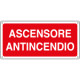 Etichetta adesiva ascensore antincendio