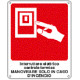 Cartello interruttore elettrico centrale termica