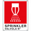 Cartello sprinkler valvola N.