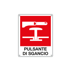 Cartello pulsante di sgancio