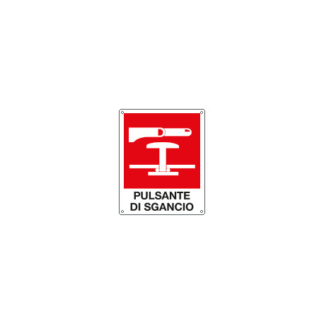 Cartello pulsante di sgancio