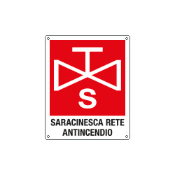 Cartello saracinesca rete antincendio