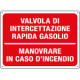 Cartello informazione VALVOLA INTERC RAP. GASOLIO