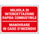 Cartello informazione VALVOLA INTERC RAP. COMBUST
