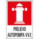 Cartello PRELIEVO AUTOPOMPA VVF