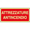 Etichetta fotoluminescente autoadesiva Attrezzature Antincendio