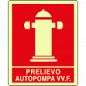 Cartello fotoluminescente prelievo autopompa
