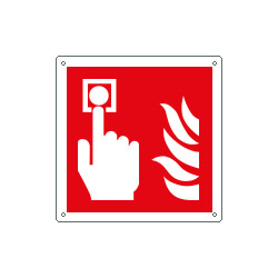 Cartello antincendio allarme antincendio solo simbolo EN ISO 7010