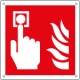 Cartello antincendio allarme antincendio solo simbolo EN ISO 7010