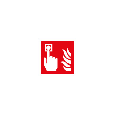 Cartello antincendio allarme antincendio solo simbolo EN ISO 7010