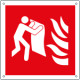 Cartello antincendio coperta antifiamma solo simbolo EN ISO 7010
