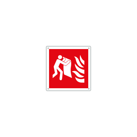 Etichetta adesiva coperta antifiamma solo simbolo EN ISO 7010