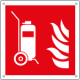 Cartello antincendio estintore carrellato EN ISO 7010 F009
