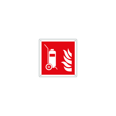 Cartello antincendio estintore carrellato EN ISO 7010 F009