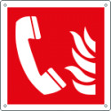 Cartello antincendio telefono solo simbolo EN ISO 7010