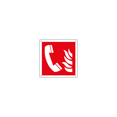Cartello antincendio telefono solo simbolo EN ISO 7010