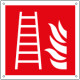 Cartello scala antincendio solo simbolo EN ISO 7010