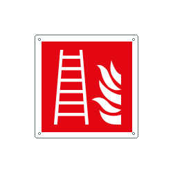Cartello scala antincendio solo simbolo EN ISO 7010