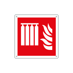 Cartello antincendio batteria fissa EN ISO 7010 F008