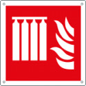 Cartello antincendio batteria fissa EN ISO 7010 F008