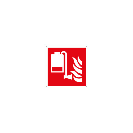 Cartello antincendio gruppo portatile antincendio EN ISO 7010 F010