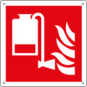 Cartello antincendio gruppo portatile antincendio EN ISO 7010 F010