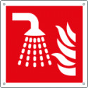 Cartello antincendio sistema estinzione incendio ad acqua EN ISO 7010