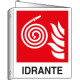 Cartello bifacciale simbolo idrante F019