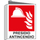 Cartello bifacciale presidio antintincendio EN ISO 7010