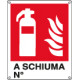 Cartello estintore a schiuma N. EN ISO 7010