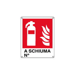 Cartello estintore a schiuma N. EN ISO 7010