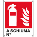 Cartello estintore a schiuma N. EN ISO 7010