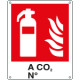 Cartello estintore a CO2 N. EN ISO 7010