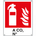 Cartello estintore a CO2 N. EN ISO 7010