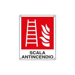 Cartello scala antincendio EN ISO 7010