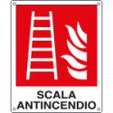 Cartello scala antincendio EN ISO 7010