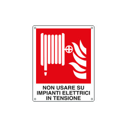 Cartello non usare su impianti elettrici EN ISO 7010
