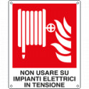Cartello non usare su impianti elettrici EN ISO 7010