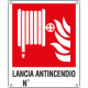 Cartello antincendio lancia antincendio n. simbolo+testo EN ISO 7010
