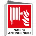 Cartello bifacciale naspo antincendio EN ISO 7010