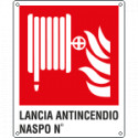 Cartello lancia antincendio naspo N. EN ISO 7010