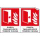 Foglio n. 2 etichetta aut. PORTA TAGLIAFUOCO TENERE CHIUSA EN ISO 7010