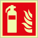 Cartello antincendio estintore solo simbolo EN ISO 7010