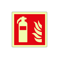 Cartello antincendio estintore solo simbolo EN ISO 7010