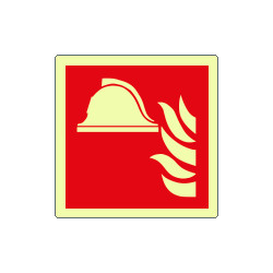 Cartello luminescente DIN PLUS Presidio Antincendio EN ISO 7010