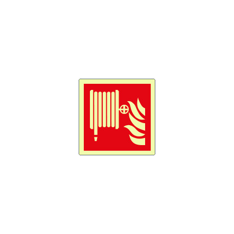 Cartello simbolo lancia antincendio EN ISO 7010