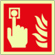 Etichetta fotoluminescente allarme antincendio EN ISO 7010