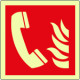 Cartello luminescente DIN PLUS antincendio telefono emergenza
