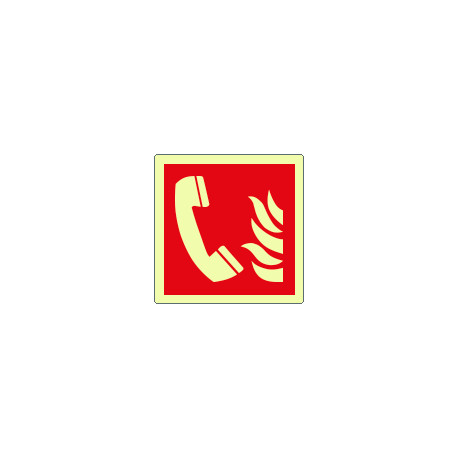 Cartello luminescente DIN PLUS antincendio telefono emergenza