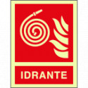 Cartello fotoluminescente idrante